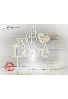 Torto dekoracija " All yuo need is LOVE"
